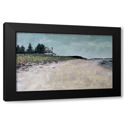 Metis Beach III Black Modern Wood Framed Art Print with Double Matting by Cusson, Marie Elaine