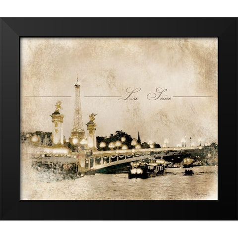 Le Pont Alexandre Black Modern Wood Framed Art Print by Cusson, Marie Elaine