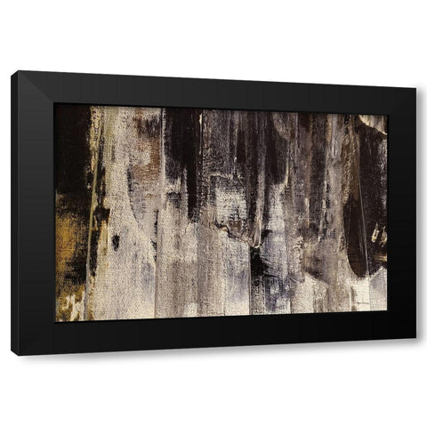 Neutral Stripes II Black Modern Wood Framed Art Print by Cusson, Marie Elaine