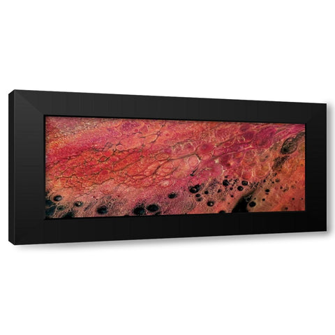 Lava Dance panel IV Black Modern Wood Framed Art Print by Cusson, Marie Elaine