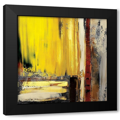 Modern Abstract I Black Modern Wood Framed Art Print by Cusson, Marie Elaine