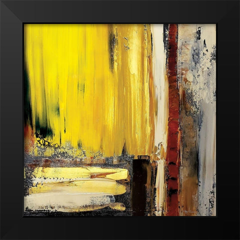 Modern Abstract I Black Modern Wood Framed Art Print by Cusson, Marie Elaine