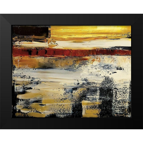 Modern Abstract II landscape Black Modern Wood Framed Art Print by Cusson, Marie Elaine