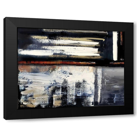 Modern Abstract IV landscape Black Modern Wood Framed Art Print by Cusson, Marie Elaine