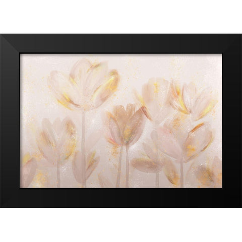 Contemporary Poppies Neutral Black Modern Wood Framed Art Print by Northern Lights