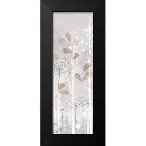 Golden Forest panel II Black Modern Wood Framed Art Print by Northern Lights
