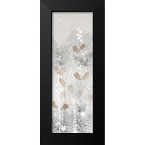 Golden Forest panel III Black Modern Wood Framed Art Print by Northern Lights