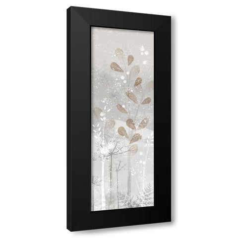 Golden Forest panel IV Black Modern Wood Framed Art Print by Northern Lights