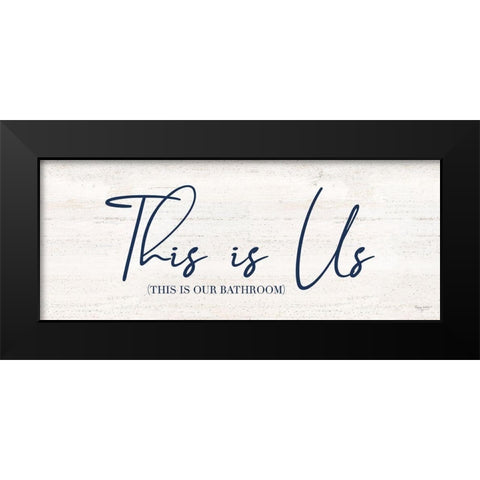 Bathroom Humor panel IV-Us Black Modern Wood Framed Art Print by Reed, Tara