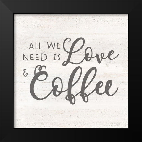 Coffee Kitchen Humor III-Coffee Black Modern Wood Framed Art Print by Reed, Tara