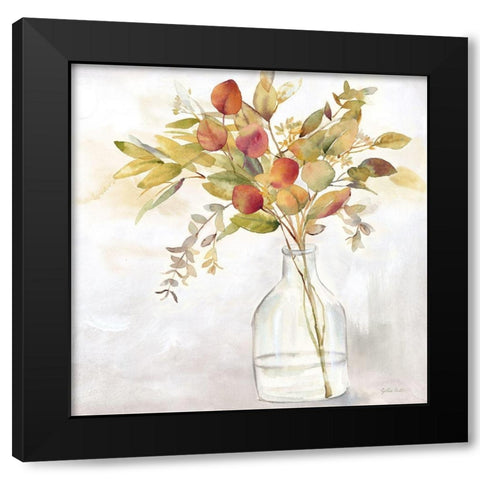 Eucalyptus Vase spice I Black Modern Wood Framed Art Print with Double Matting by Coulter, Cynthia