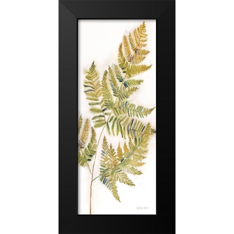 Fall Botanical Panel III Black Modern Wood Framed Art Print by Coulter, Cynthia