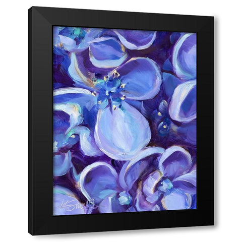 Lavender Floral Close Up Black Modern Wood Framed Art Print by Smith, Kim