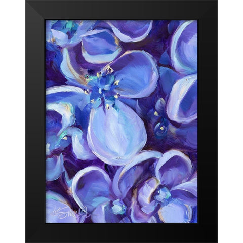 Lavender Floral Close Up Black Modern Wood Framed Art Print by Smith, Kim