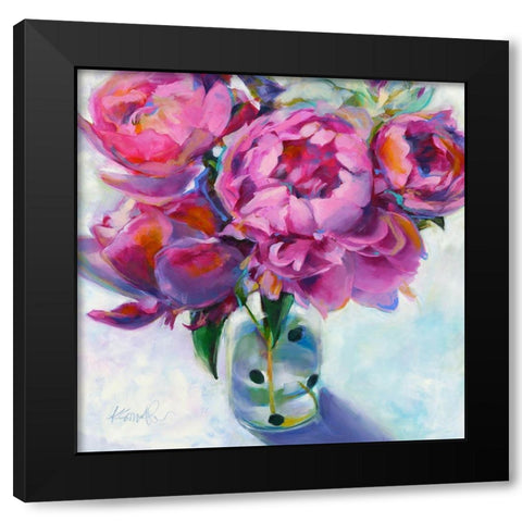 Roses Still Life I Black Modern Wood Framed Art Print by Smith, Kim