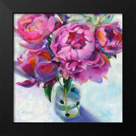 Roses Still Life I Black Modern Wood Framed Art Print by Smith, Kim