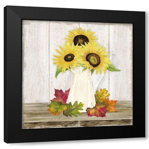 Fall Sunflowers II Black Modern Wood Framed Art Print by Reed, Tara