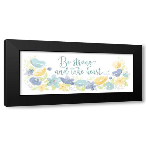 Kellys Garden panel I-Be Strong Black Modern Wood Framed Art Print with Double Matting by Reed, Tara