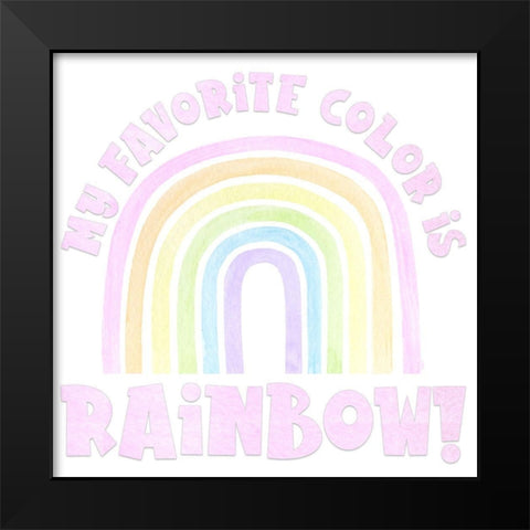 Pastel Rainbows II-Favorite Black Modern Wood Framed Art Print by Reed, Tara