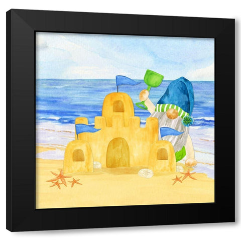 Gnomes of Summer II Black Modern Wood Framed Art Print by Reed, Tara