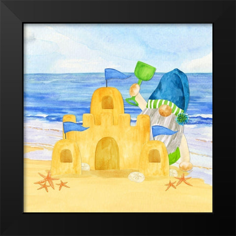 Gnomes of Summer II Black Modern Wood Framed Art Print by Reed, Tara