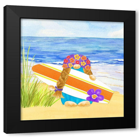 Gnomes of Summer III Black Modern Wood Framed Art Print with Double Matting by Reed, Tara