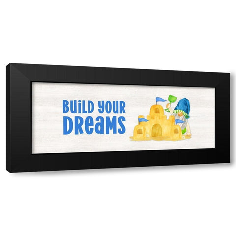 Gnomes of Summer panel I-Build Black Modern Wood Framed Art Print with Double Matting by Reed, Tara