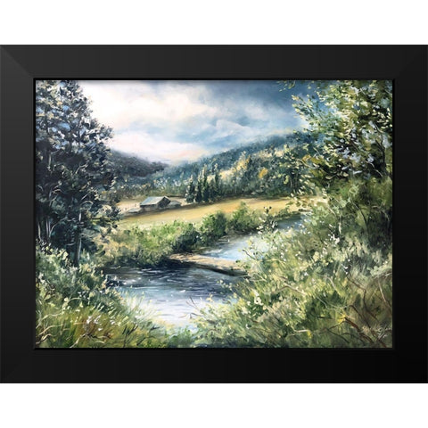 Dolores Ranch Painting Black Modern Wood Framed Art Print by Tre Sorelle Studios