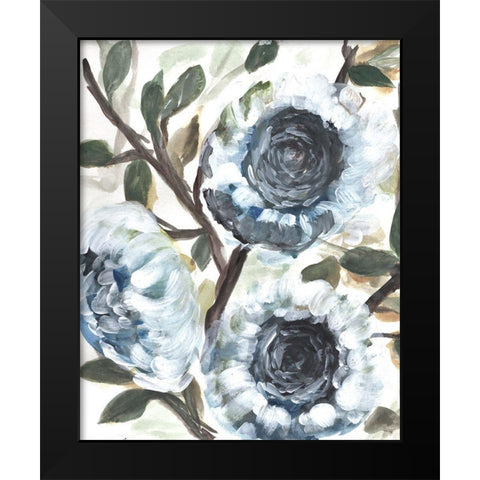Farmhouse Blue Bush II Black Modern Wood Framed Art Print by Chapman, Marcy