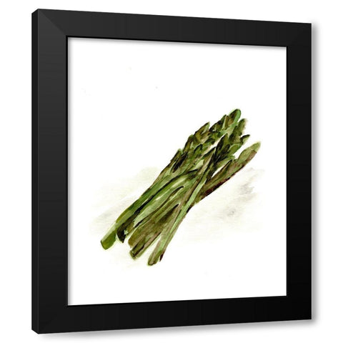 Veggie Sketch plain  I-Asparagus Black Modern Wood Framed Art Print with Double Matting by Chapman, Marcy