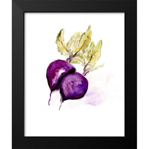 Veggie Sketch plain  III-Beets Black Modern Wood Framed Art Print by Chapman, Marcy