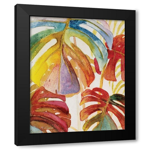 Tropic Botanicals III Black Modern Wood Framed Art Print with Double Matting by Cusson, Marie Elaine