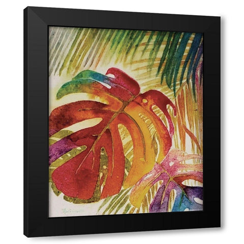 Tropic Botanicals IV Black Modern Wood Framed Art Print by Cusson, Marie Elaine
