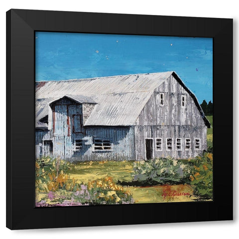 Portrait of a Barn Black Modern Wood Framed Art Print with Double Matting by Cusson, Marie Elaine