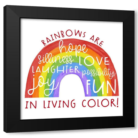 Rainbows I-Living  Color Black Modern Wood Framed Art Print by Reed, Tara