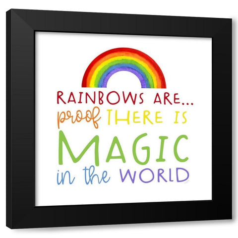 Rainbows III-Proof Black Modern Wood Framed Art Print with Double Matting by Reed, Tara