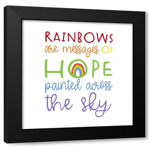 Rainbows IV-Messages Black Modern Wood Framed Art Print with Double Matting by Reed, Tara