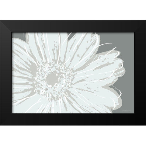Flower Pop Sketch III-Greys Black Modern Wood Framed Art Print by Cusson, Marie Elaine