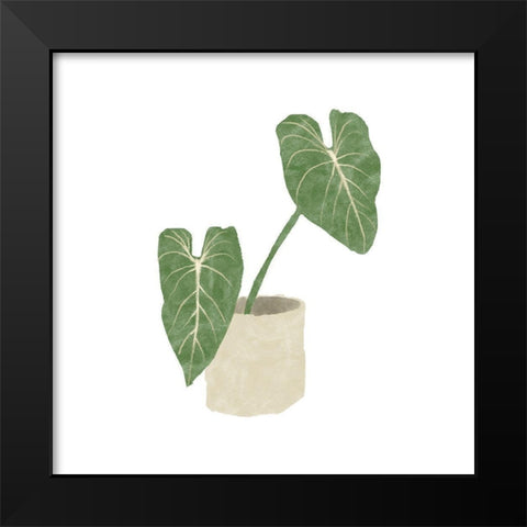 Philodendron Gloriosum I Black Modern Wood Framed Art Print by Bannarot