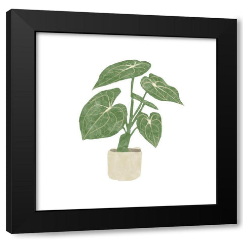 Philodendron Gloriosum II Black Modern Wood Framed Art Print by Bannarot