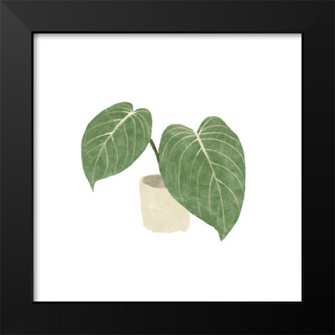 Philodendron Gloriosum III Black Modern Wood Framed Art Print by Bannarot