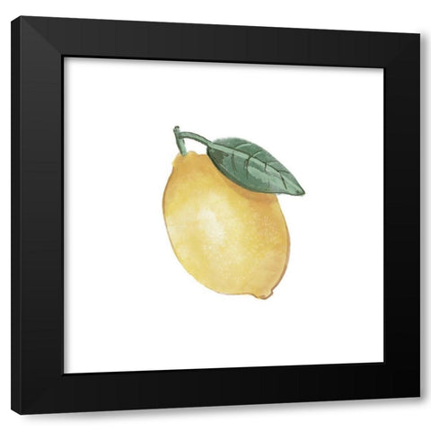 Citrus Limon II Black Modern Wood Framed Art Print by Bannarot