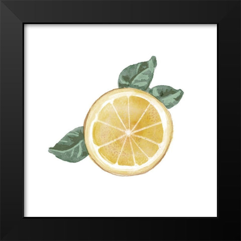 Citrus Limon V Black Modern Wood Framed Art Print by Bannarot