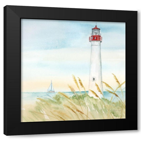 East Coast Lighthouse II Black Modern Wood Framed Art Print by Coulter, Cynthia