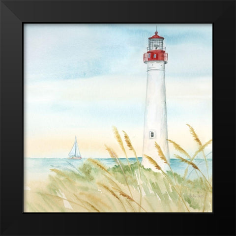 East Coast Lighthouse II Black Modern Wood Framed Art Print by Coulter, Cynthia