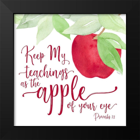 Fruit of the Spirit III-Teachings Black Modern Wood Framed Art Print by Reed, Tara