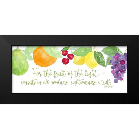 Fruit of the Spirit panel I-Fruit Black Modern Wood Framed Art Print by Reed, Tara