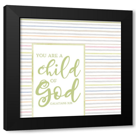 Girl Inspiration II-Child of God Black Modern Wood Framed Art Print with Double Matting by Reed, Tara