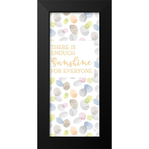 Girl Inspiration vertical IV-Sunshine Black Modern Wood Framed Art Print by Reed, Tara