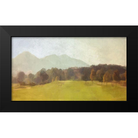 The  Green Black Modern Wood Framed Art Print by Bay, Noah